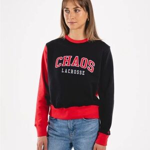 PLL Carolina Chaos Lacrosse Champion Crewneck Sweatshirt Women’s Sz Medium, NWOT